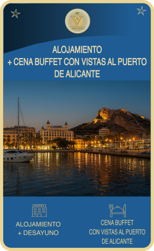 Alojamiento+Cena Buffet con Vistas al Puerto de Alicante.